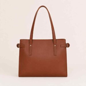 Brown satchel tote bag-img5