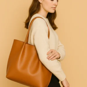 Classic Leather Tote Bag