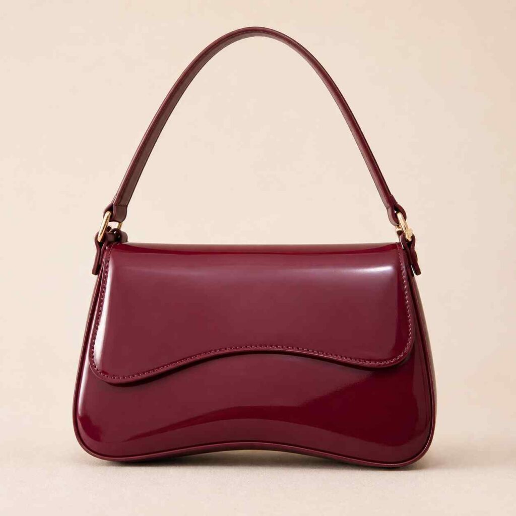 Burgundy Flap Bag
