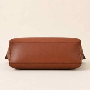 Horse Brown with Black Long Handle Tote Bag