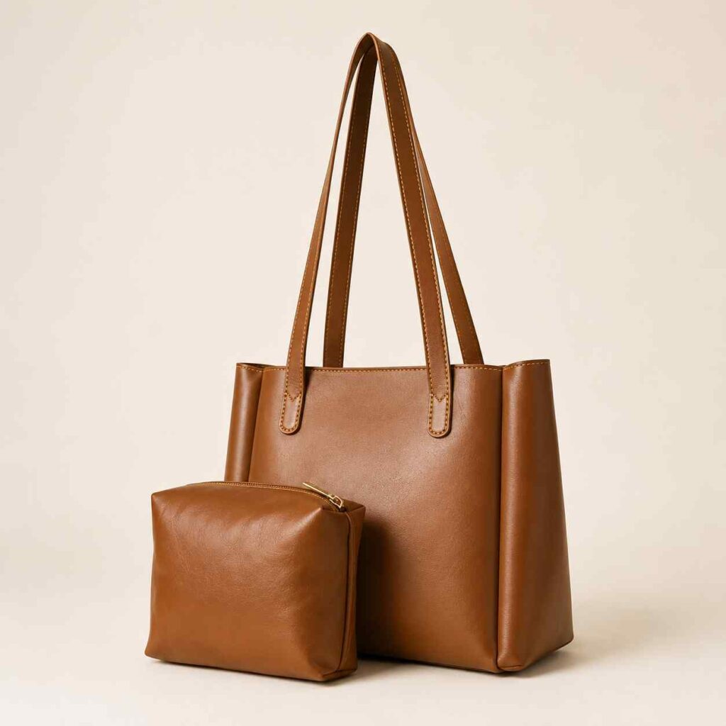 Wide set of 2 Bag Brown