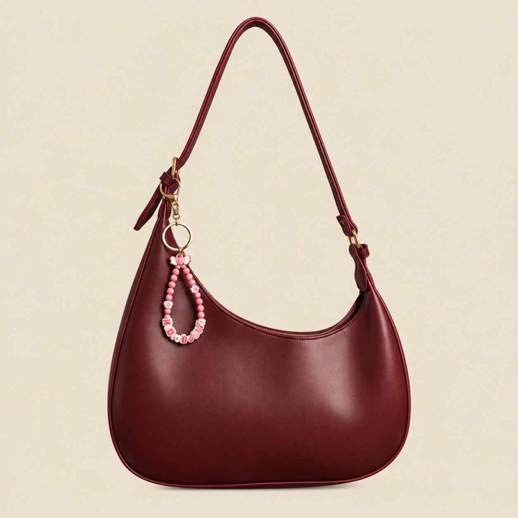 Burgundy Hobo Bag