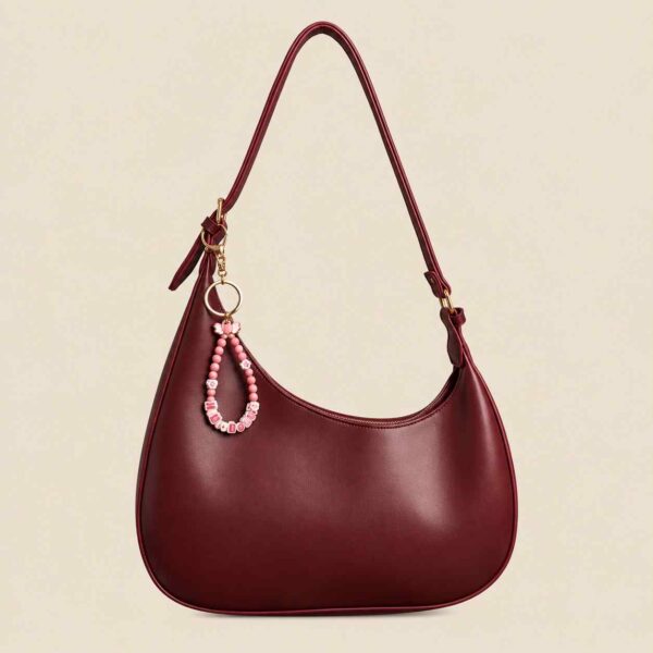 Burgundy Hobo Bag