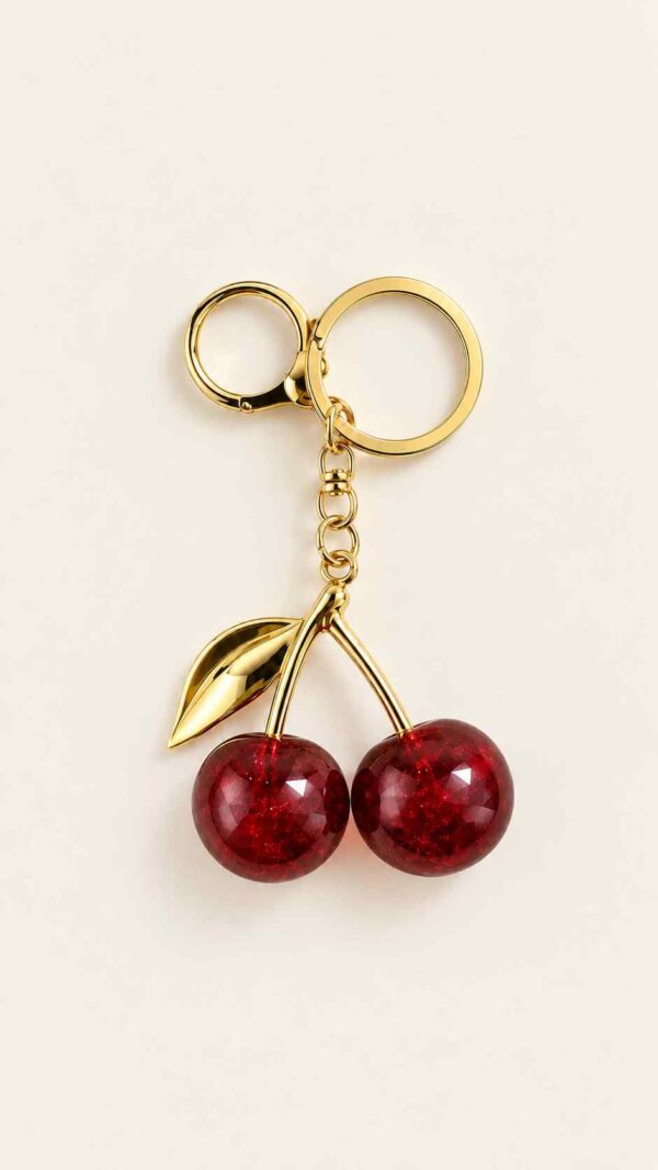 Cherry Red Keychain